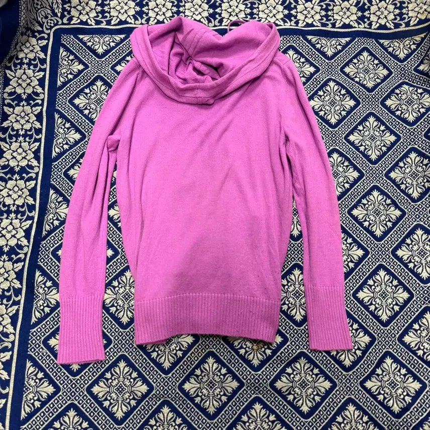 [BUNJANG] Gap Knit Hooded Zip-Up Pink / 갭 gap 니트 후드집업 핑크