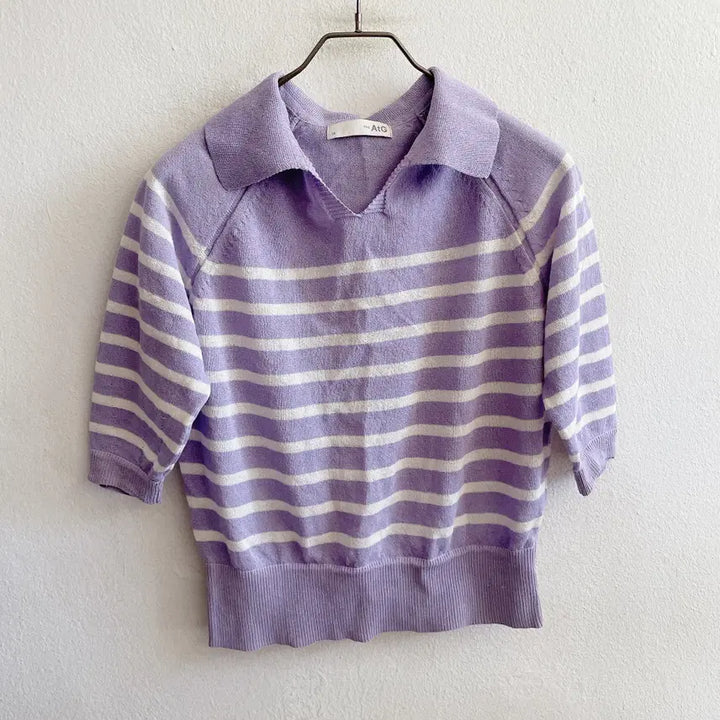 [BUNJANG] Edge Linen Knit (Size 55) / 55) 엣지 린넨 니트