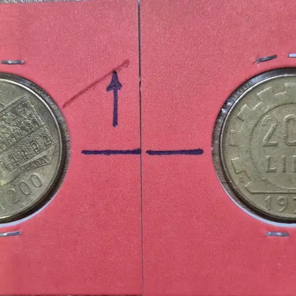 [BUNJANG] Italy 200 Lire Coin with Rotation Error / 이탈리아  200리라 동전...회전에러