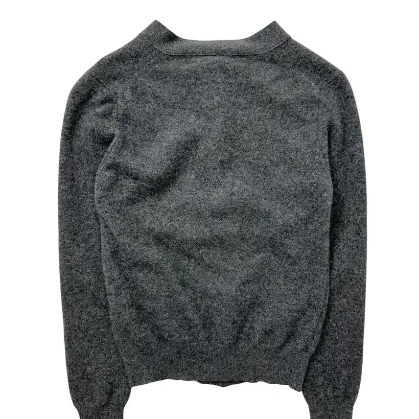 [BUNJANG] Comme des Garçons PLAY Heart Patch Cardigan Charcoal Grey / 꼼데가르송 플레이 하트 와펜 가디건
