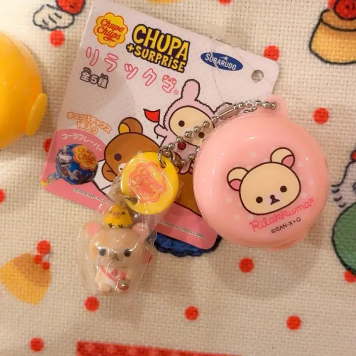 [BUNJANG] San-X Rilakkuma Korilakkuma Chupa Chups Series Keyring / 고전 산엑스 리락쿠마 코리락쿠마 츄팝츄스 시리즈 키링