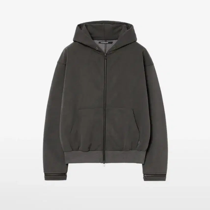 [BUNJANG] Hatching Room Pigment Boxer Hoodie Zip-up Charcoal / 해칭룸 복서 후드집업 피그먼트 차콜