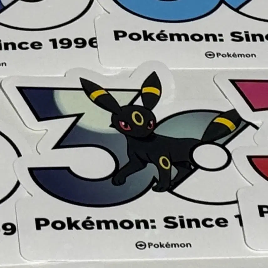 [BUNJANG] Pokemon 30th Anniversary Umbreon Sticker / 포켓몬 30주년 기념 스티커 블래키