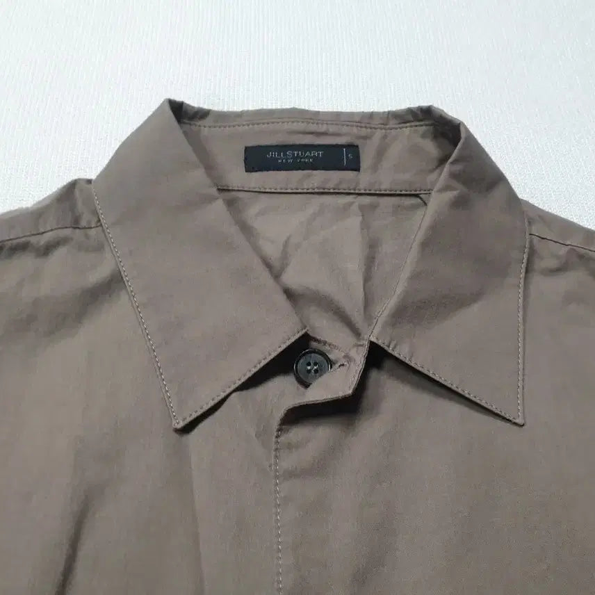 [BUNJANG] JILLSTUART New York Brown Long Sleeve Shirt 95-100 / 질스튜어트 브라운 긴팔 셔츠 남방 95~100