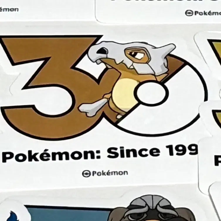 [BUNJANG] Pokemon 30th Anniversary Cubone Sticker / 포켓몬 30주년 기념 탕구리 스티커