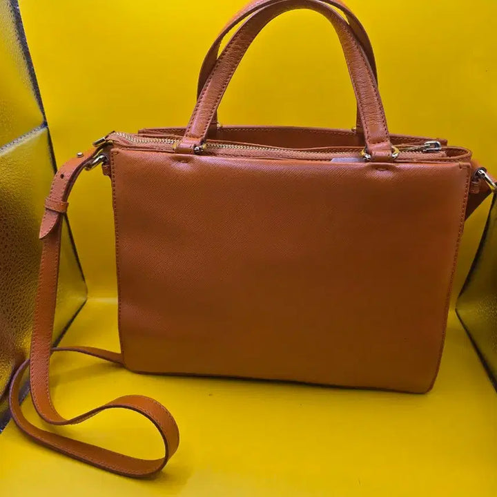 [BUNJANG] Salvatore Ferragamo Vara Bow Tote &amp; Crossbody Bag (Orange) / 정품 페레가모 바라 리본 토트 &amp; 크로스백 (오렌지)