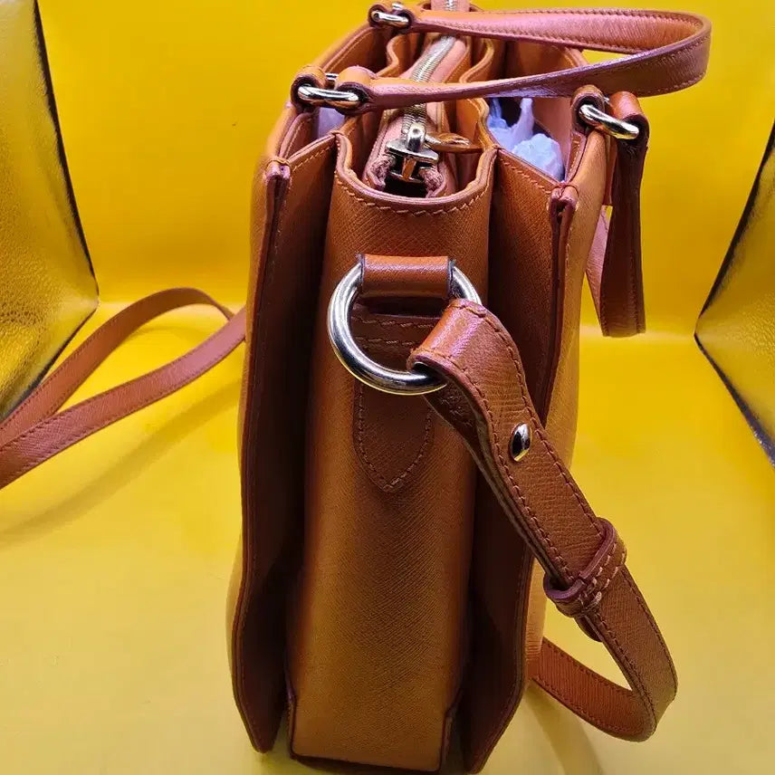 [BUNJANG] Salvatore Ferragamo Vara Bow Tote &amp; Crossbody Bag (Orange) / 정품 페레가모 바라 리본 토트 &amp; 크로스백 (오렌지)