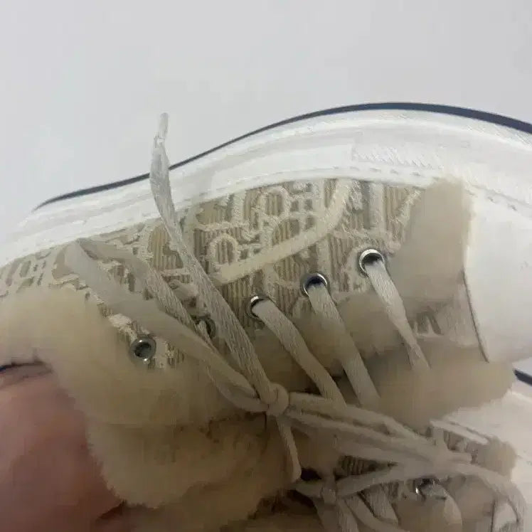 [BUNJANG] Dior Oblique Canvas Fur Sneakers / 디올 오블리크 캔버스 퍼 스니커즈