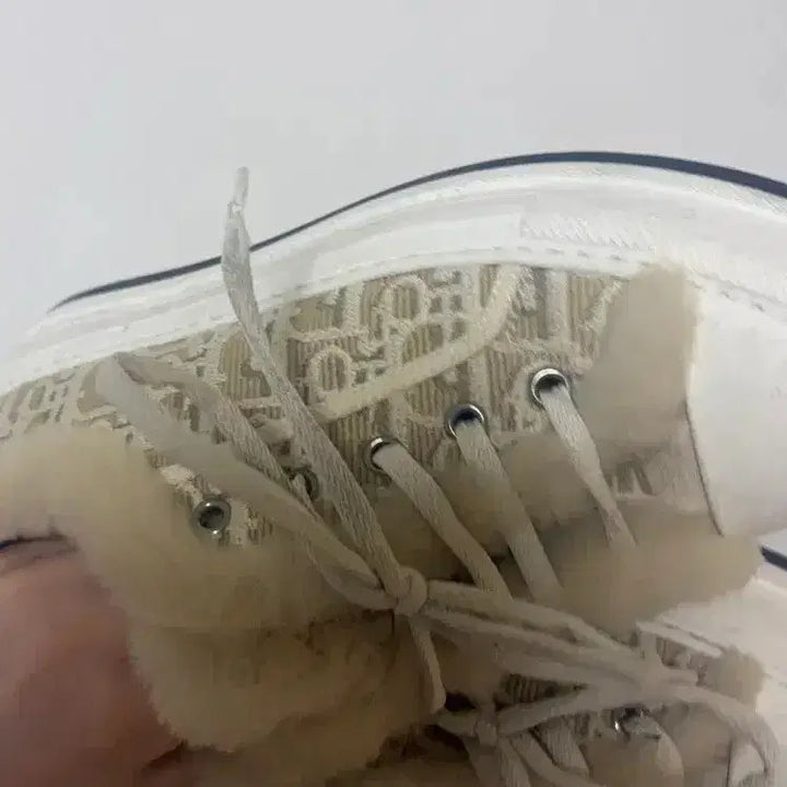 [BUNJANG] Dior Oblique Canvas Fur Sneakers / 디올 오블리크 캔버스 퍼 스니커즈