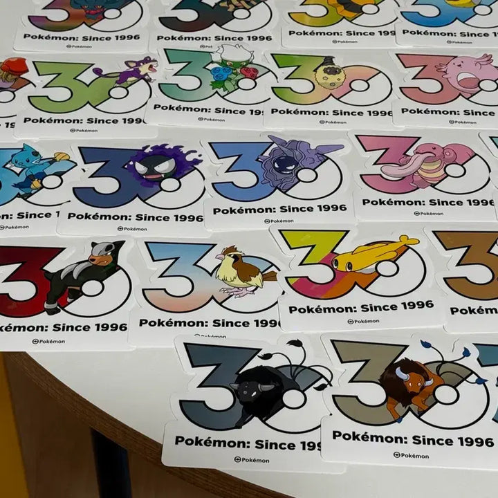 [BUNJANG] Pokemon 30th Anniversary Sticker Bundle Set / 포켓몬 30주년 스티커 일괄