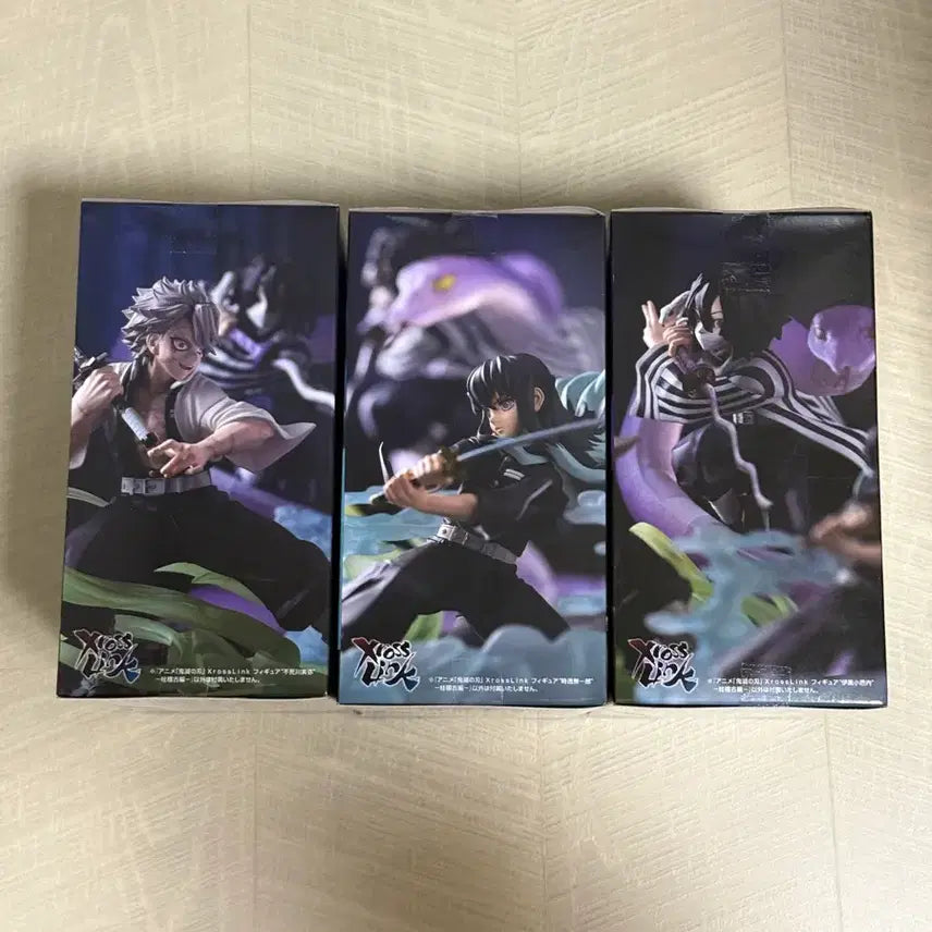 [BUNJANG] Demon Slayer 3-Figure Set Muichiro/Obanai/Sanemi (Sealed) / 미개봉)귀멸의칼날 3종 세트 무이치로/오바나이/사네미 피규어