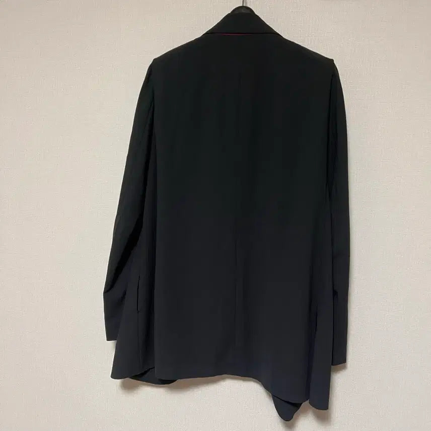 [BUNJANG] TIME Silk Colorblock Chiffon Summer Jacket Charcoal Black / 한섬 타임 TIME 실크배색 쉬폰 여름 자켓 차콜 블랙 정장오피스룩출근룩