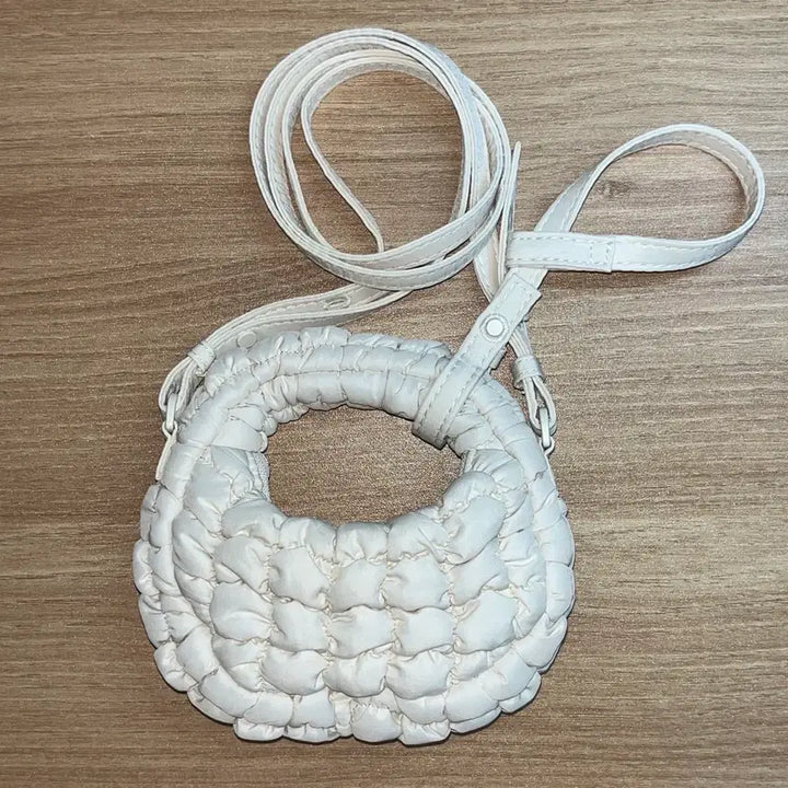 [BUNJANG] COS Quilted Nano Crossbody Bag Beige / 코스 퀼티드 나노 크로스바디 백 베이지