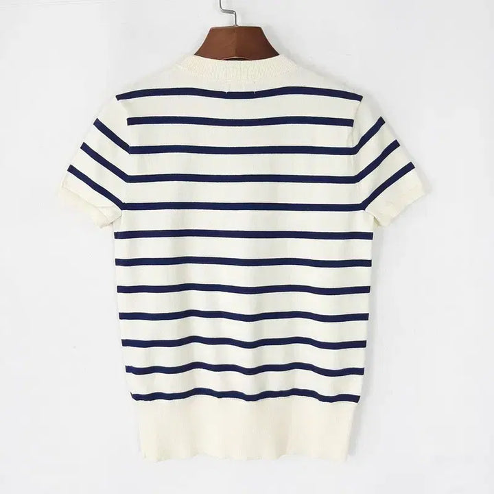 [BUNJANG] Polo Ralph Lauren Striped Short Sleeve Knit XS / 폴로 랄프로렌 스트라이프 반팔니트   XS