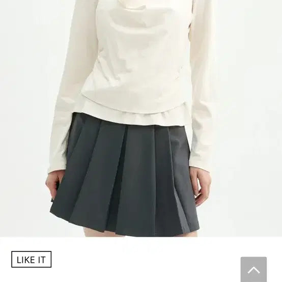 [BUNJANG] Michellne Halterneck Drape T-shirt / 미케네 홀터넥 드레이프 티셔츠 (S-1사이즈)