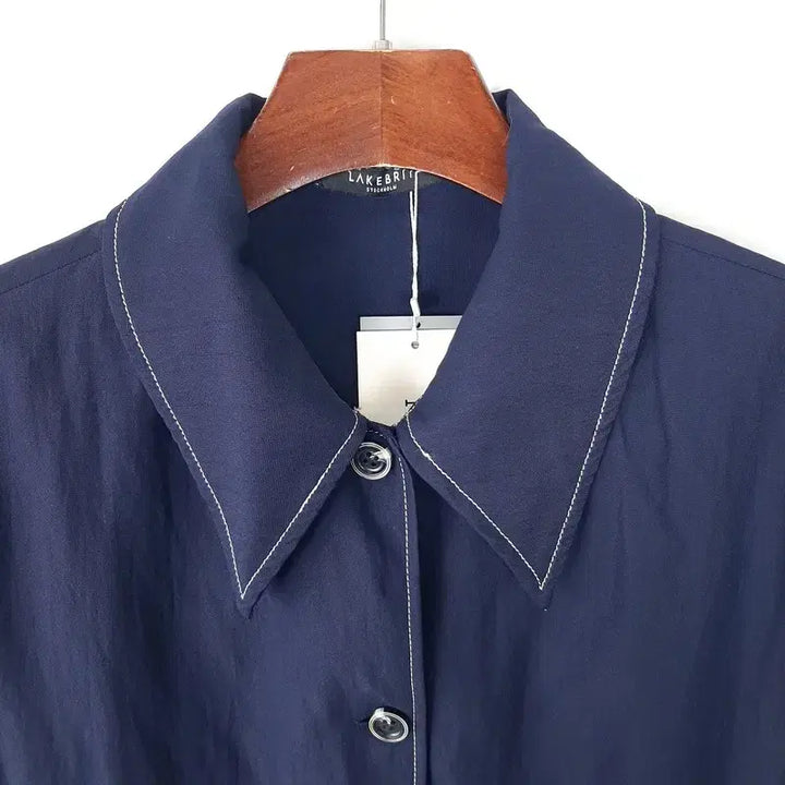 [BUNJANG] Lake Bridge Stitch Collar Blouse / 레이크브릿 스티치 카라블라우스 새상품  F