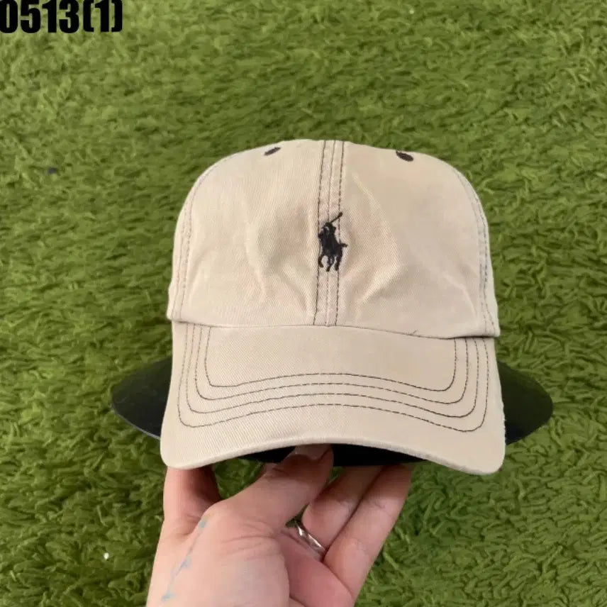 [BUNJANG] Polo Ralph Lauren Beige Baseball Cap / 폴로 랄프로렌 베이지 볼캡 모자