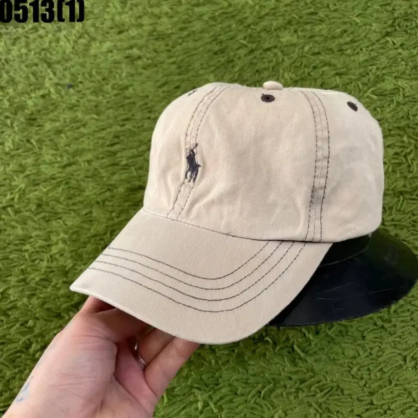 [BUNJANG] Polo Ralph Lauren Beige Baseball Cap / 폴로 랄프로렌 베이지 볼캡 모자