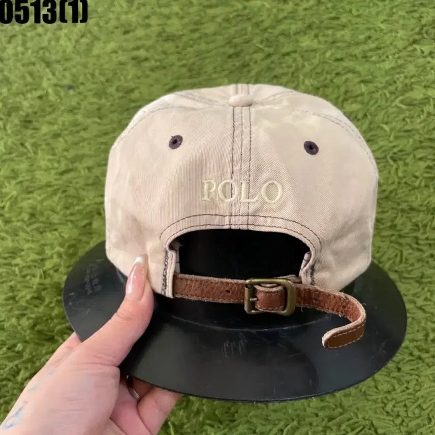 [BUNJANG] Polo Ralph Lauren Beige Baseball Cap / 폴로 랄프로렌 베이지 볼캡 모자