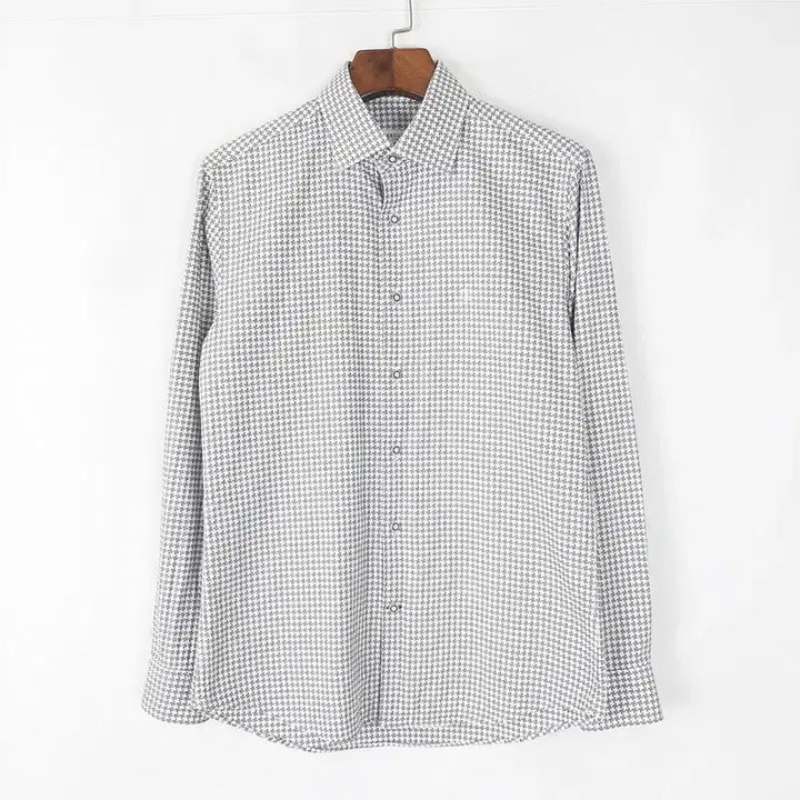 [BUNJANG] Broyer Houndstooth Dress Shirt L / 브로이어 하운드체크 드레스 셔츠  L