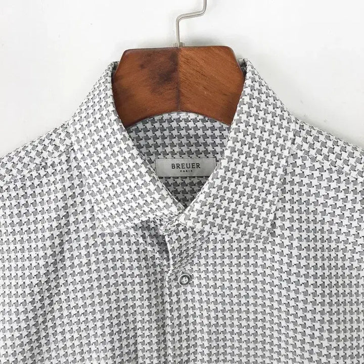 [BUNJANG] Broyer Houndstooth Dress Shirt L / 브로이어 하운드체크 드레스 셔츠  L