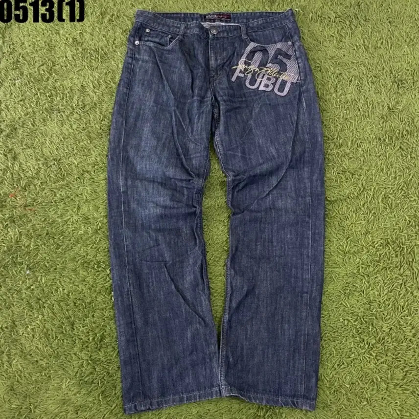 [BUNJANG] FUBU Denim Pants Collection Line Size 36 / FUBU 후부 데님팬츠 청바지 컬렉션 라인 36