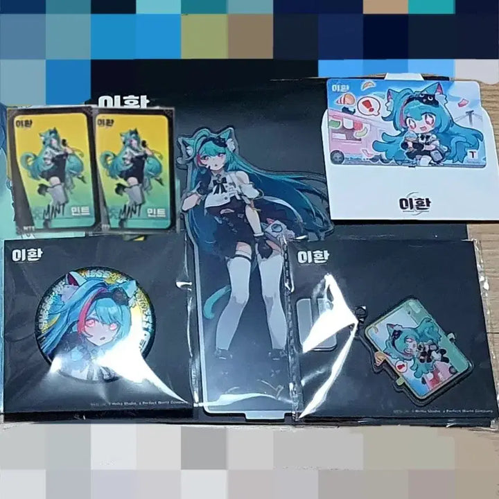 [BUNJANG] Lee Hwan Mint Set Acrylic Photocard Can Badge Keyring T-Money Goods Traffic Card / 이환 민트 세트 아크릴 포카 캔뱃지 키링 티머니 굿즈 홍대 팝업 교통카드