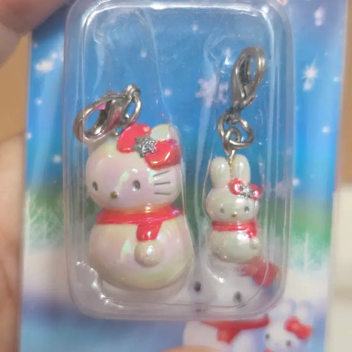[BUNJANG] Sanrio Classic Snowman Kitty Keychain Box Strap / 고전 눈사람 키티 키홀더 박스 스트랩