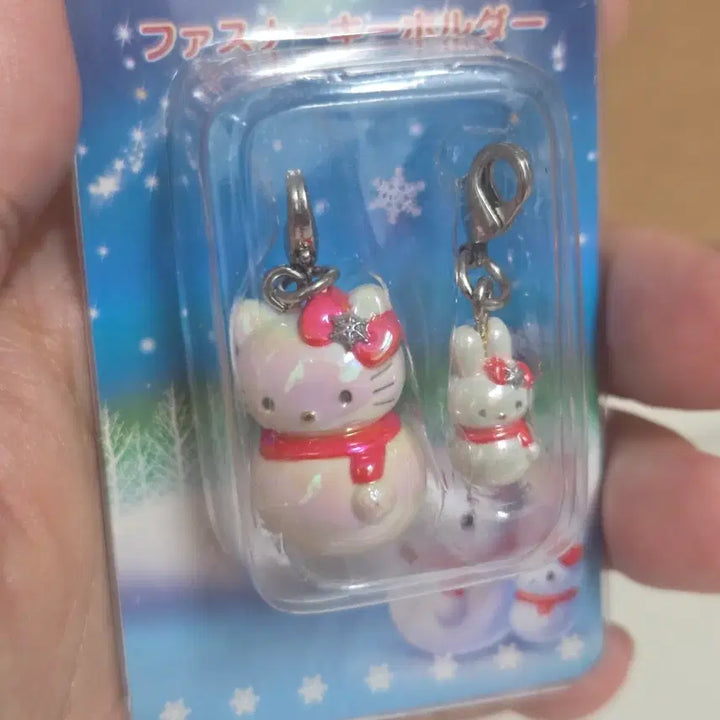 [BUNJANG] Sanrio Classic Snowman Kitty Keychain Box Strap / 고전 눈사람 키티 키홀더 박스 스트랩