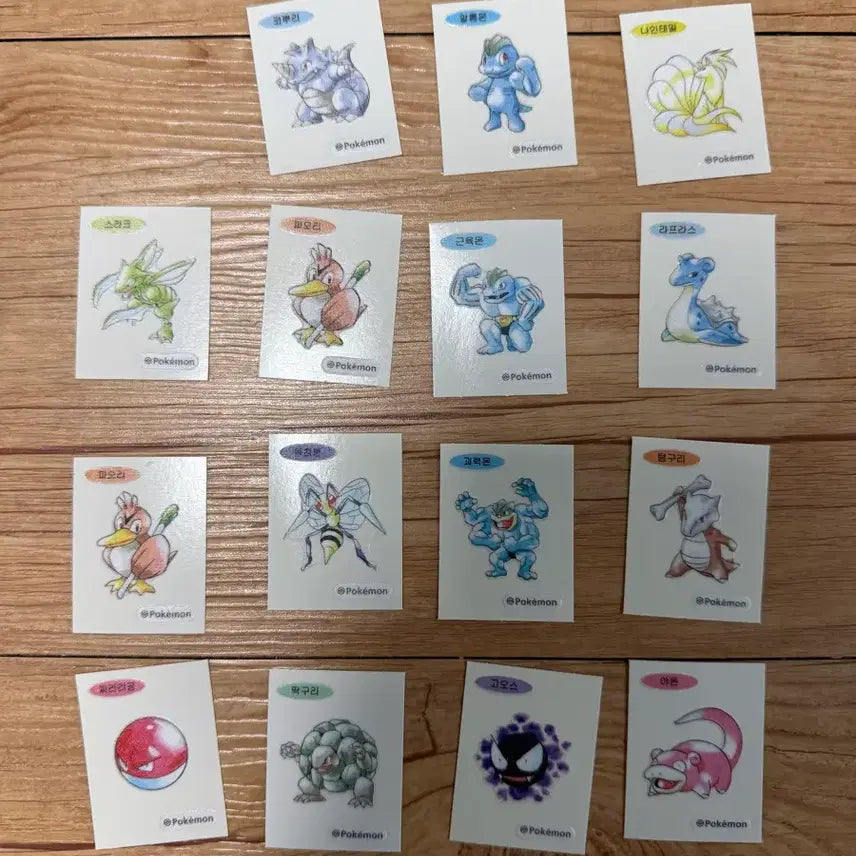 [BUNJANG] Pokemon Stickers Bundle Set / 포켓몬 띠부씰 일괄 판매