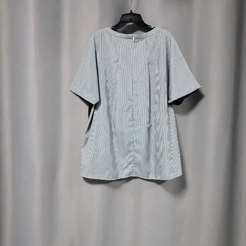 [BUNJANG] JISEN Printing Short Sleeve T-Shirt Navy Stripe / 지센 프린팅 반팔 티셔츠 네이비 스트라이프
