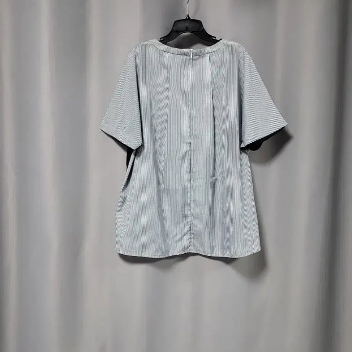 [BUNJANG] JISEN Printing Short Sleeve T-Shirt Navy Stripe / 지센 프린팅 반팔 티셔츠 네이비 스트라이프