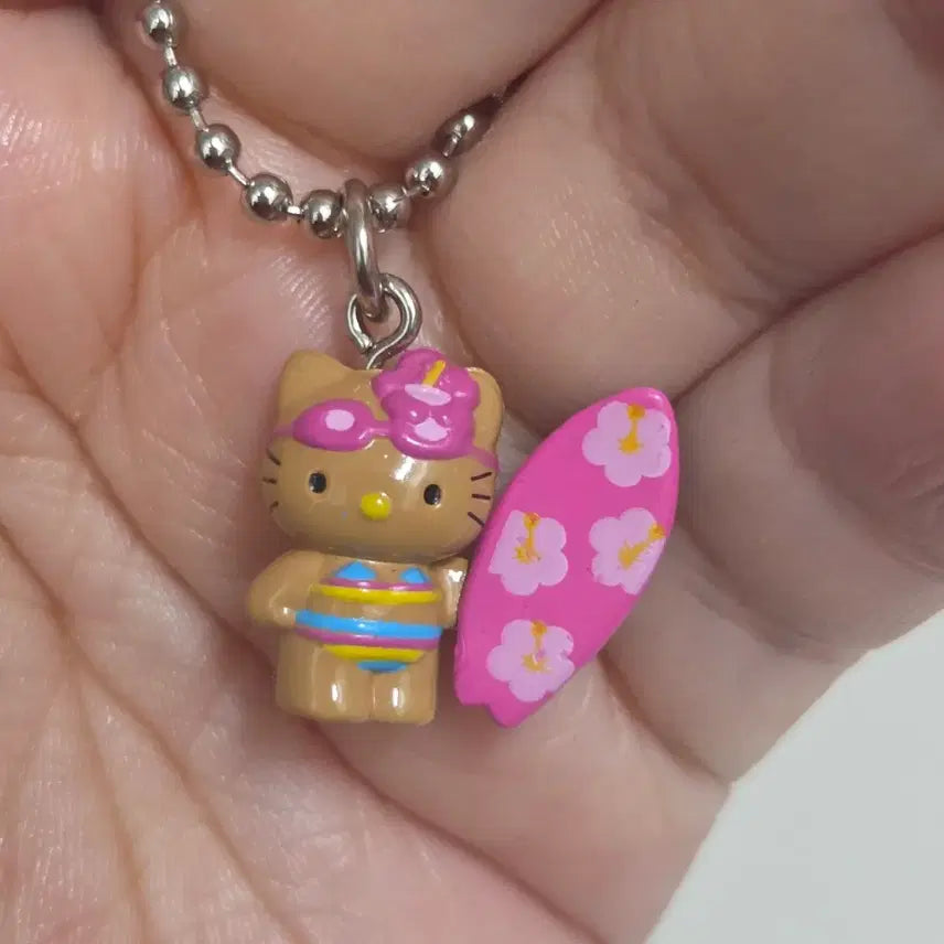 [BUNJANG] Sanrio Hello Kitty Vintage Tanning Keychain / 고전 키티 태닝 키링