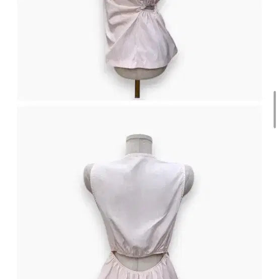 [BUNJANG] Crisp Shirring Back Slit Blouse / 바스락 셔링 뒷트임 블라우스