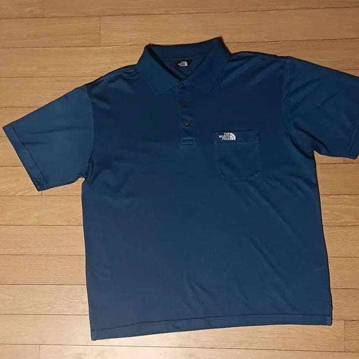 [BUNJANG] The North Face Pocket Short-Sleeve Polo T-Shirt Navy / 노스페이스 포켓 반팔 폴로티셔츠 네이비