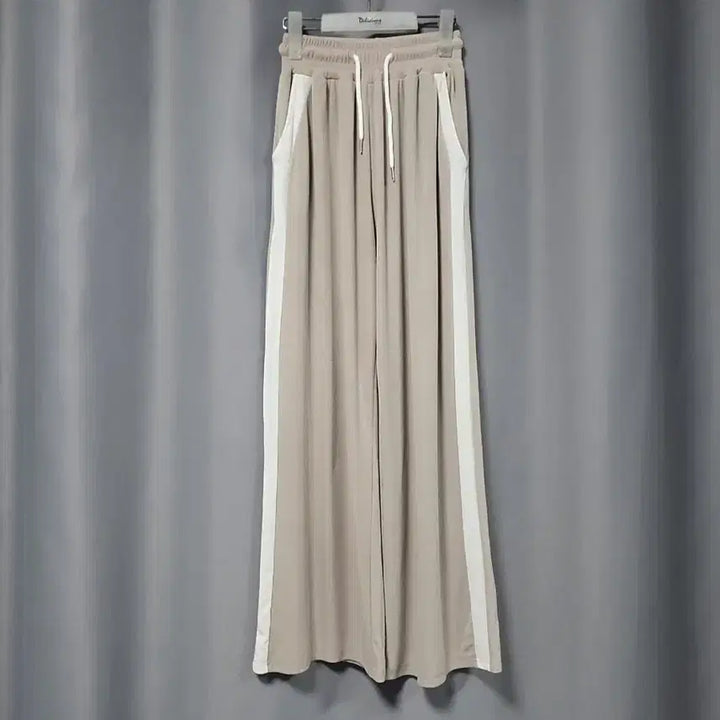 [BUNJANG] Striped Training Wide Pants / 줄지 옆줄 트레이닝 와이드 팬츠