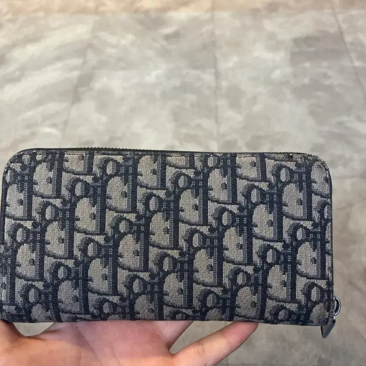 [BUNJANG] Dior Oblique Zipper Long Wallet / 디옹 지퍼돌이 장지갑