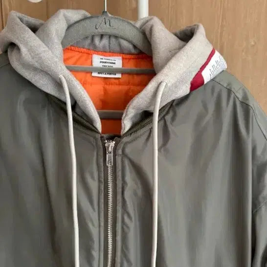 [BUNJANG] Vetements MA-1 Hooded Bomber Jacket Khaki XL / 베트멍 후드 MA-1 봄버 자켓 카키