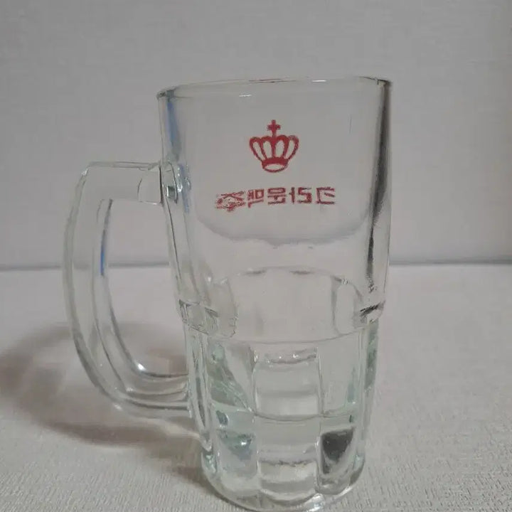 [BUNJANG] Crown Beer Glass [Retro] 500cc - Vintage Korean Beer Glassware / 크라운맥주 맥주잔 [ 레트로 ] 주류자료 / 근대사 술잔