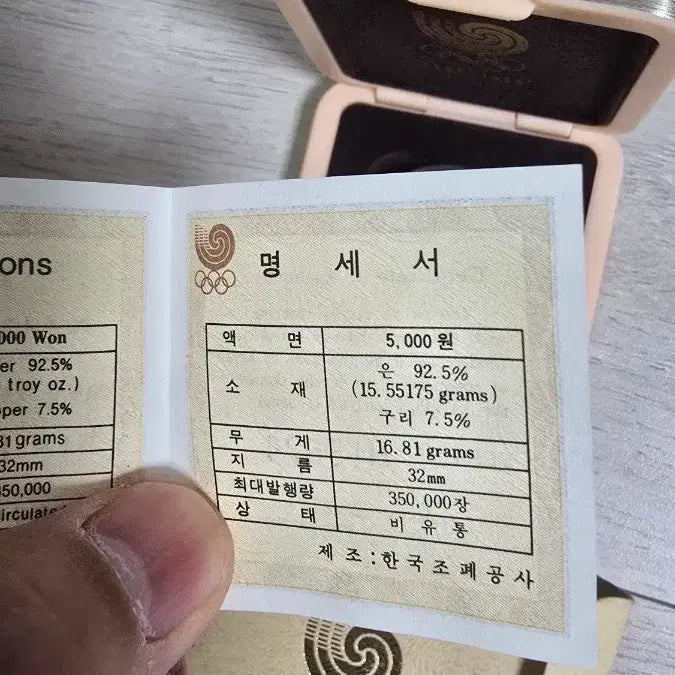 [BUNJANG] 1988 Seoul Olympics Commemorative Coin (5000 KRW) / 88 서울올림픽 기념주화 5000원