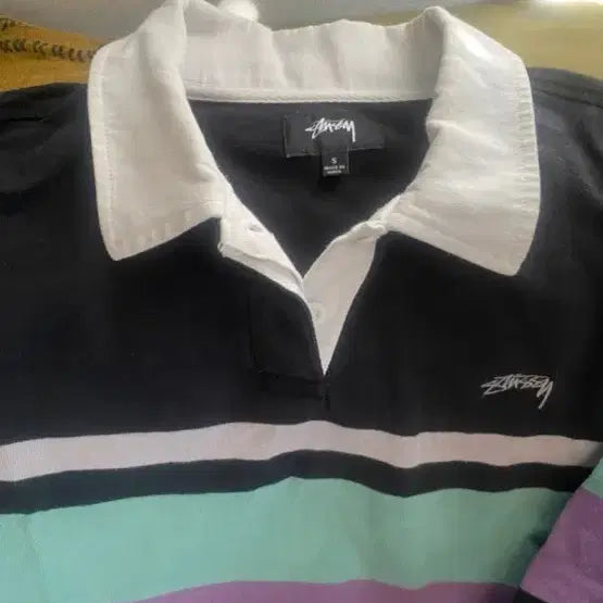 [BUNJANG] Vintage Stussy Long Sleeve Collared Dress / 빈티지 스투시 긴팔 카라티 원피스