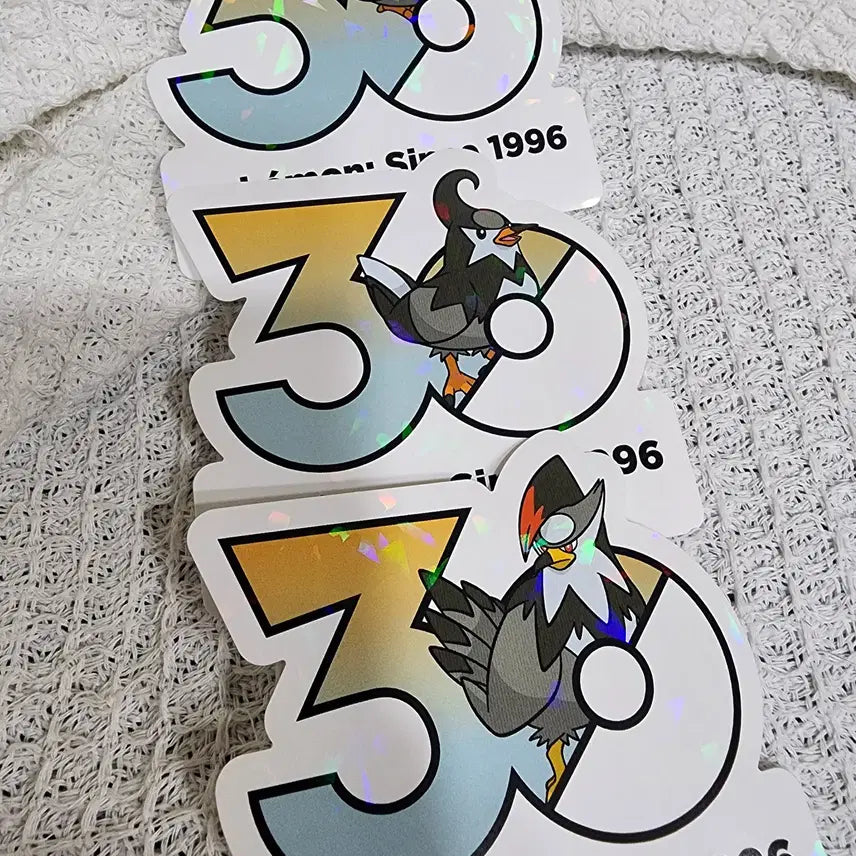 [BUNJANG] Pokemon 30th Anniversary Stickers: Taillow, Swellow, Staraptor / 포켓몬 30주년 스티커 찌르꼬, 찌르버드, 찌르호크 팝니다 :)