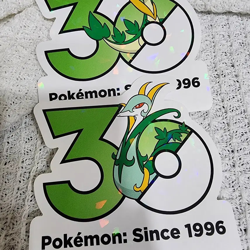 [BUNJANG] Pokemon 30th Anniversary Sticker Set: Shaymin, Serperior / 포켓몬 30주년 스티커 샤비, 샤로다 팝니다 :)
