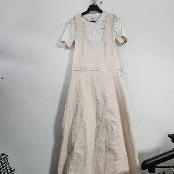 [SOLD OUT] 아이보리 롱 원피스 레이어드 세트