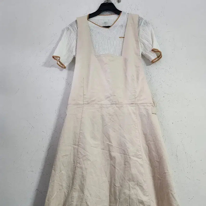 [SOLD OUT] 아이보리 롱 원피스 레이어드 세트