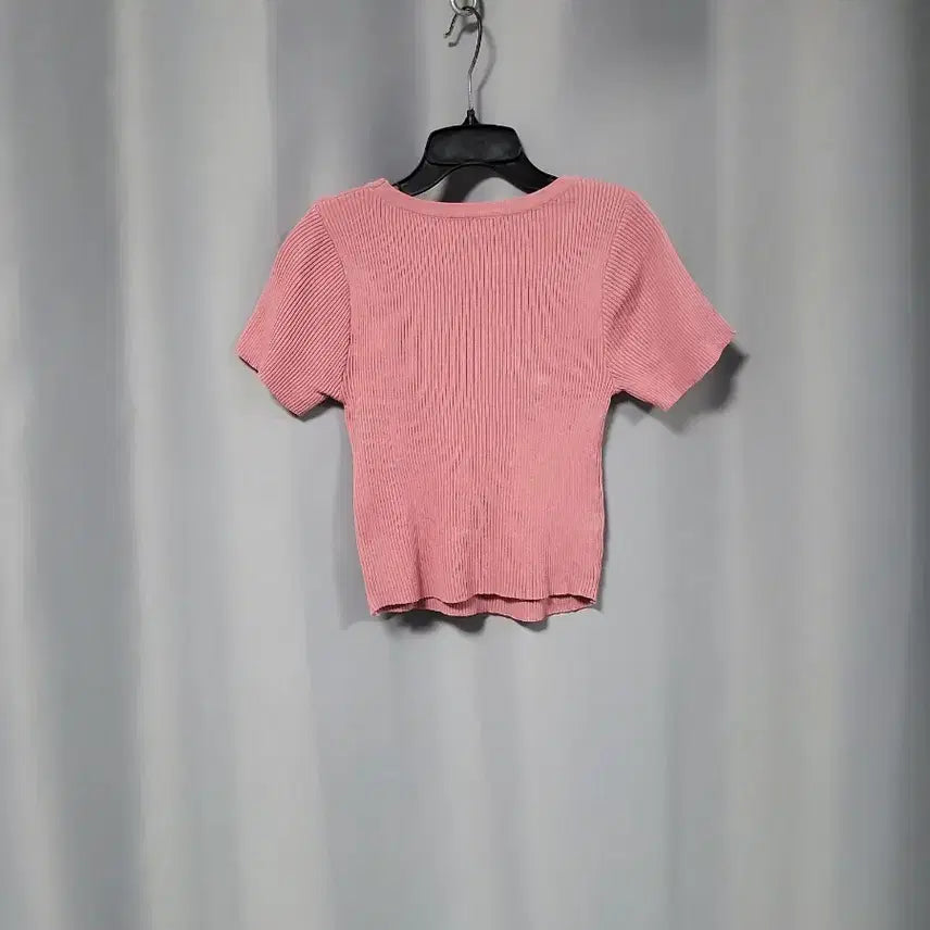 [BUNJANG] Floral Embroidery Ribbed Knit Top / 꽃자수 골지니트