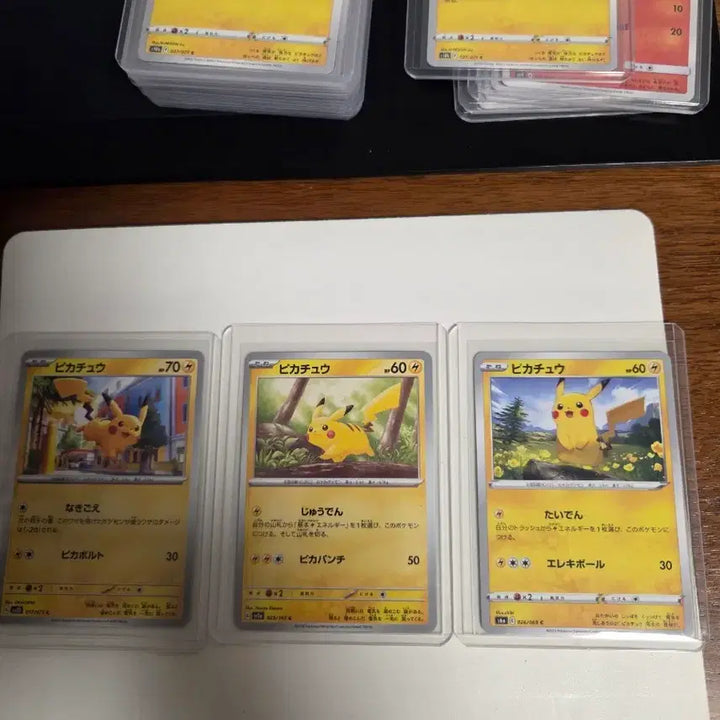 [BUNJANG] Pokemon Card Pikachu 3-Card Set (Japanese Edition) / [일본판] 포켓몬 카드 피카츄 3종 세트