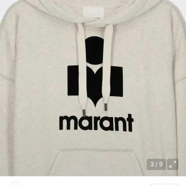 [BUNJANG] Isabel Marant Miley Logo Hoodie Ecru L / 이자벨마랑 후드티