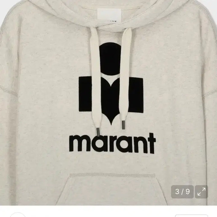 [BUNJANG] Isabel Marant Miley Logo Hoodie Ecru L / 이자벨마랑 후드티