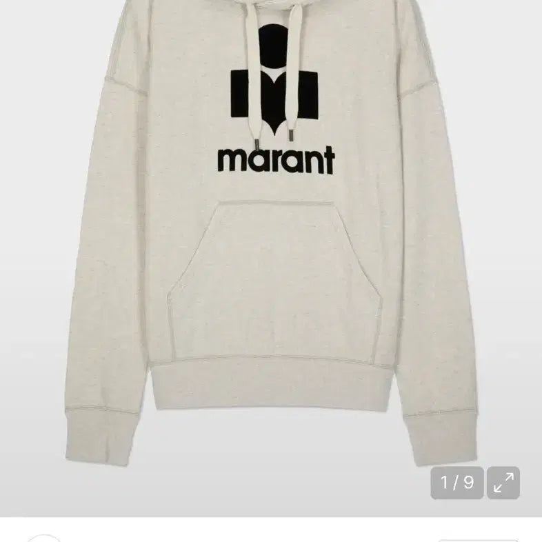 [BUNJANG] Isabel Marant Miley Logo Hoodie Ecru L / 이자벨마랑 후드티